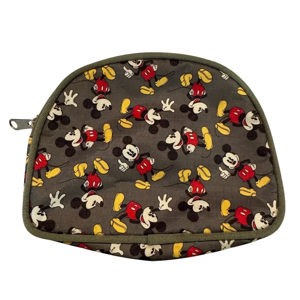 Disney Mickey Mouse Cosmetic Bag Travel‎ Pouch Makeup Organizer Zippered
